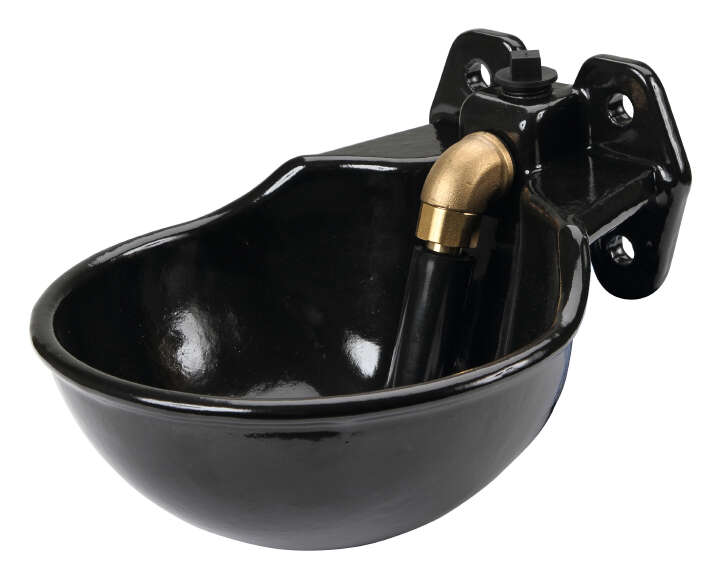 KERBL Tränkebecken mit Rohrventil G51, emailliert